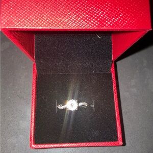 1 ct Moissanite Sterling Silver Ring
